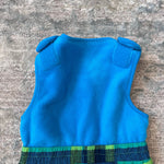 Load image into Gallery viewer, Columbia Blue Green Plaid Snow Bib Overalls 2T
