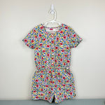 Load image into Gallery viewer, Mini Boden Printed Short Sleeve Playsuit Multi Floral 9-10

