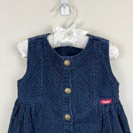 Load image into Gallery viewer, Vintage OshKosh B&#39;gosh Navy Polka Dot Jumper
