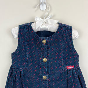 Vintage OshKosh B'gosh Navy Polka Dot Jumper