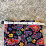 Load image into Gallery viewer, Vintage Oobee Doobee Black Paisley Floral Leggings 24 Months USA

