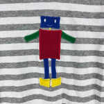 Load image into Gallery viewer, Florence Eiseman Stripe Knit Robot Longall 9 Months
