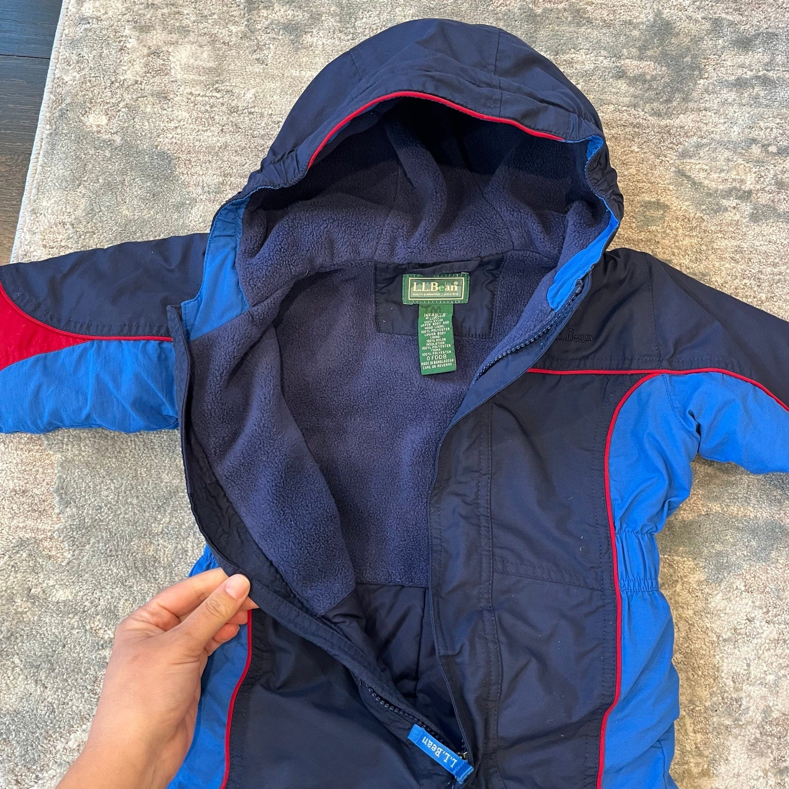 L.L. Bean Kids Navy Blue Snow Suit 6-12