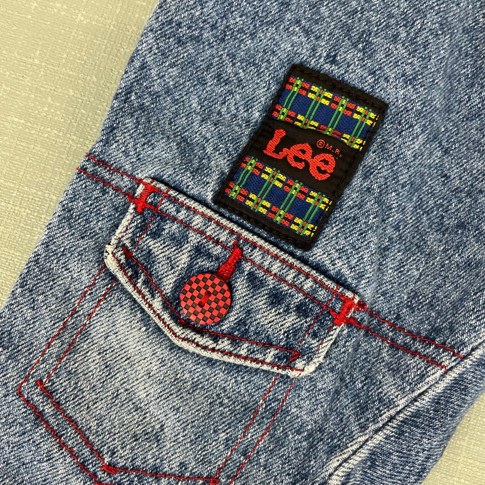 Vintage Lee Acid Watch Patch Jeans 18 Months USA