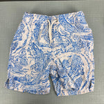 Load image into Gallery viewer, Lilly Pulitzer Boys Junior Capri Swim Trunk Coastal Blue Maybe Gator S
