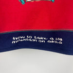Load image into Gallery viewer, Vintage Feetje Ski Bear Sweatsuit Outfit Red Navy 86 cm 24 Months

