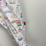 Load image into Gallery viewer, Magnetic Me Organic Cotton Magnetic Baby Footie Rainbow Sprinkle Cake 6-9 months
