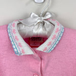 Load image into Gallery viewer, Vintage Lee Short Sleeve Pink Heart Collar Shirt 3T USA
