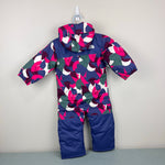 Load image into Gallery viewer, The North Face Baby Freedom Snow Suit Mr. Pink Big Abstract Print 6-12 Months NWT
