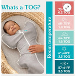 Load image into Gallery viewer, Love to Dream Swaddle Up Sleep Sack Cotton 1.0 TOG Two Way Zipper Gray Small
