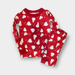 Load image into Gallery viewer, Hanna Andersson Red Snowman Pajamas 110 cm 5T
