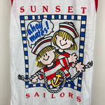 Load image into Gallery viewer, Vintage Dr. Denton Sunset Sailors Nautical Ruffle Nightgown 3T NWT
