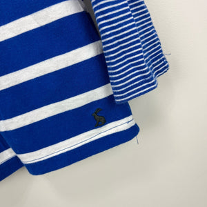 Joules Blue and White Striped Tee 5-6