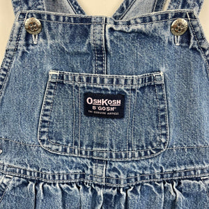 Vintage OshKosh B'gosh Blue Jean Overalls 24 Months