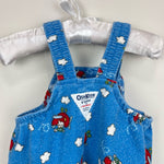 Load image into Gallery viewer, Vintage OshKosh B&#39;gosh Blue Airplane Footie Overalls 3-6 MOnths
