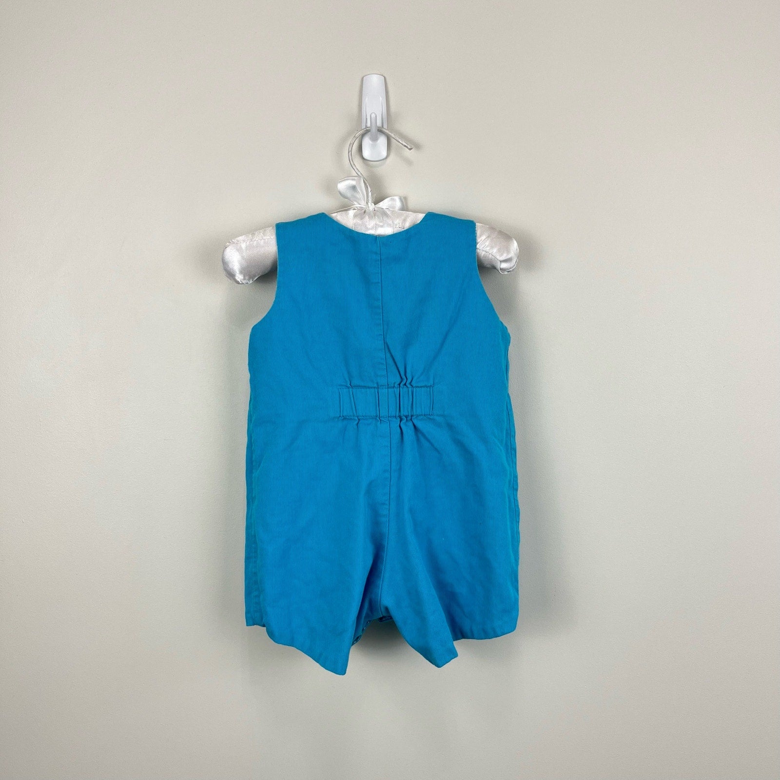 Vintage Mulberry Street Reversible Blue Jon Jon Romper 9 Months