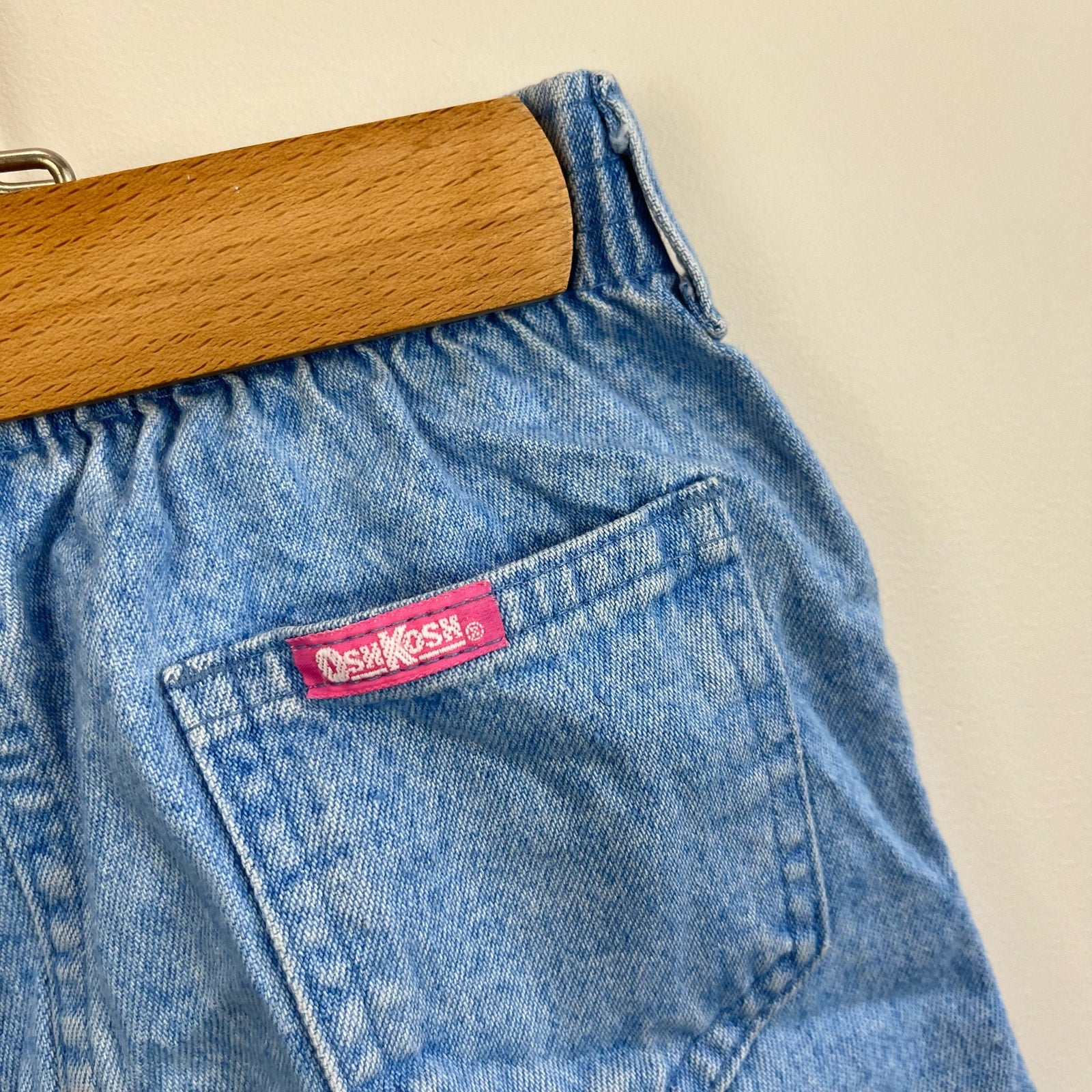 Vintage OshKosh B'gosh Blue Jean Skirt 6 USA