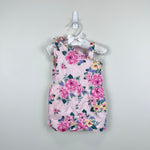 Load image into Gallery viewer, Janie and Jack Pink Floral Romper 6-12 Months
