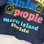 Load image into Gallery viewer, Pacific &amp; Co Kind People Smiley Sweatshirt Black S
