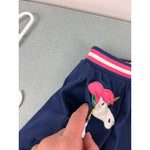 Load image into Gallery viewer, Mini Boden Unicorn Applique Skort College Navy 4-5

