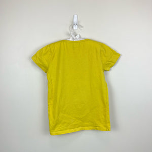 Mini Boden Big Appliqué T-shirt Sweetcorn Yellow Ice Cream 7-8