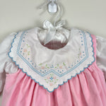 Load image into Gallery viewer, Vintage Pink White Collared Dress 9 Months
