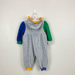 Load image into Gallery viewer, Vintage Jet Set Gray Rainbow Hooded Coverall
