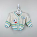 Load image into Gallery viewer, Vintage Two Piece Teddy Bear Balloon Sweater Set Baby Boy
