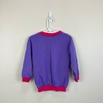 Load image into Gallery viewer, Vintage Stepping Stones Purple Teddy Bear Sweatshirt
