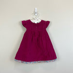 Load image into Gallery viewer, JoJo Maman Bebe Pretty Cord Dress 6-12 Months NWT
