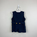 Load image into Gallery viewer, Vintage Navy Blue Sailboat Shortall Romper 2T

