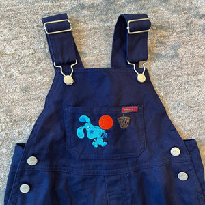 Vintage Nickelodeon Blues Clues Basketball Overalls 3T