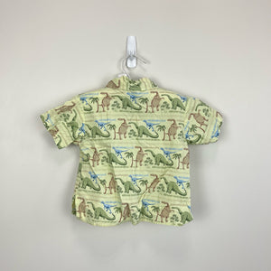 Vintage Good Lad Dinosaur Button Up Shirt 12 Months