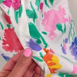 Load image into Gallery viewer, Vintage 90s Floral Ruffle Bow Romper 3T
