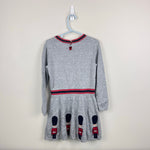 Load image into Gallery viewer, Mini Boden x Roald Dahl The BFG Knitted Royal Guards Dress 5-6
