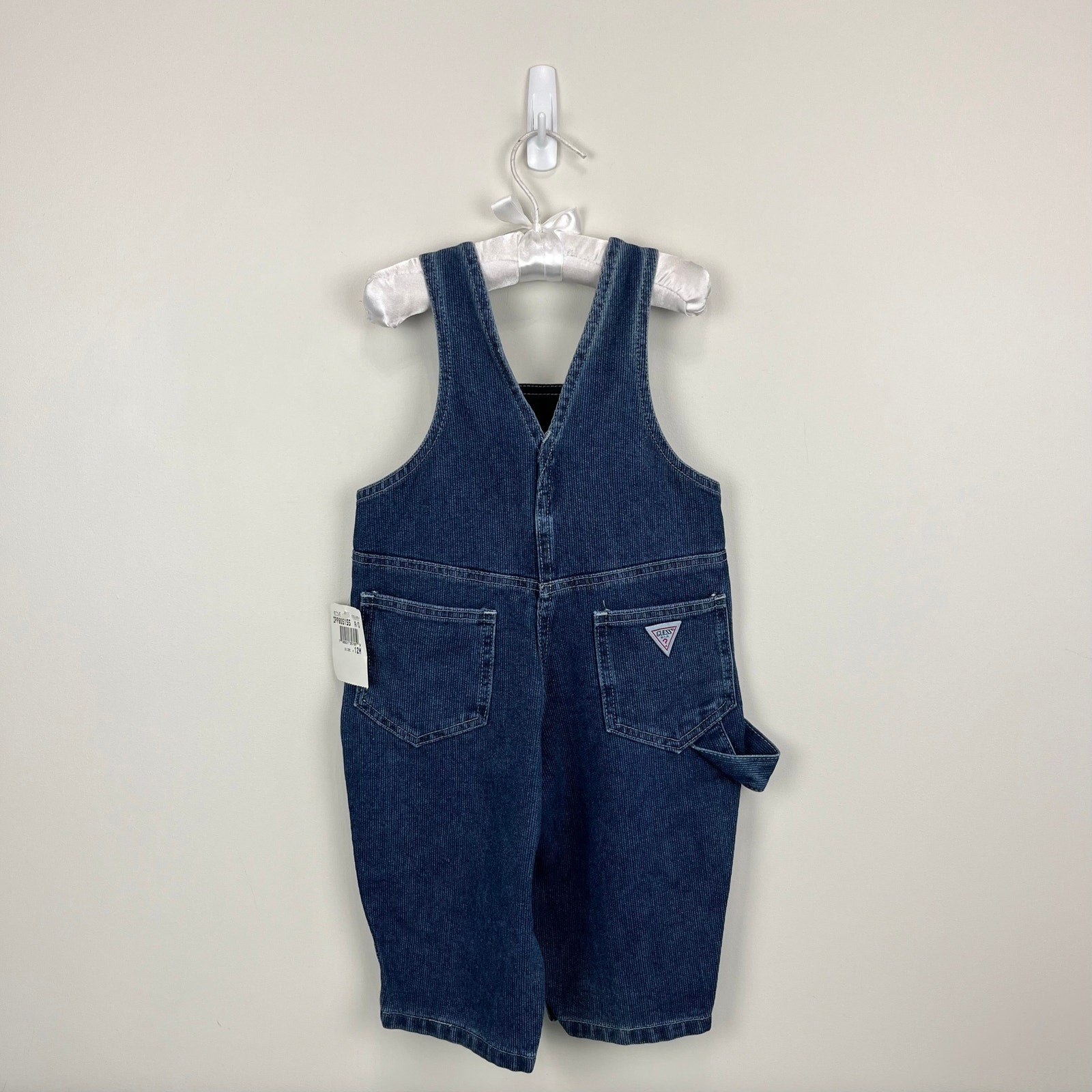 Vintage Baby Guess Blue Jean Overalls 12 Months NWT USA