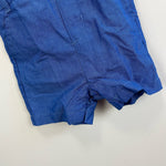 Load image into Gallery viewer, Jacadi Paris Chambray Blue Shortalls 6 Months NWT
