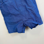 Load image into Gallery viewer, Jacadi Paris Chambray Blue Shortalls 6 Months NWT

