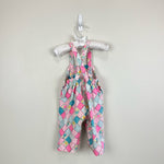 Load image into Gallery viewer, Vintage Baby Girl Pastel Patchwork Overalls

