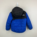 Load image into Gallery viewer, The North Face Reversible Mount Chimbo Full-Zip Hooded Jacket Blue Black 4T
