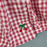 Load image into Gallery viewer, Florence Eiseman Sleeveless Red Plaid Cherry Dress 6
