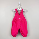 Load image into Gallery viewer, Vintage OshKosh B'gosh Pink Cross Front Overalls 12 Months USA

