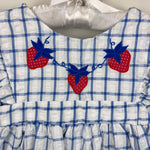 Load image into Gallery viewer, Vintage Cuties by Judy Blue Plaid Strawberry Dress 2T
