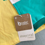 Load image into Gallery viewer, Mayoral Applique Dino Cardigan &amp; T-Shirt Green Yellow 2-4 Months NWT
