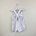 Load image into Gallery viewer, Vintage Hush Puppies White Applique Ship Shortall Romper 24 Months
