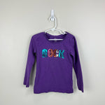 Load image into Gallery viewer, The Children&#39;s Place Purple Sequin ROCK Tee Small 5/6
