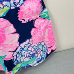 Load image into Gallery viewer, Lilly Pulitzer Girls Mochi Dress High Tide Navy Hey Hey Bouquet XL
