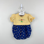 Load image into Gallery viewer, Vintage Healthtex Sunflower Romper Yellow Blue 3-6 Months
