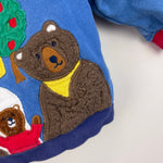 Load image into Gallery viewer, Mini Boden Fairy Tale Applique Three Bears Sweatshirt Blue 0-3 Months
