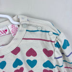 Load image into Gallery viewer, Vintage Gitano Eva Hearts &amp; Striped Pullover M
